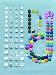 กระดุมแป๊กพลาสติกหลากสีคุณภาพดีสำหรับเสื้อผ้า ขายส่งจากโรงงาน - Product Image 4