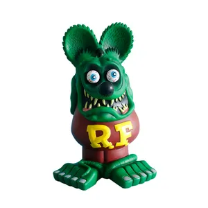 Cartoon dier Piggy Rat fink PVC figuren speelgoed leuke model