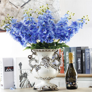 L-1004 Sur L'étagère Haute Qualité Vraie Touche Artificielle Latex <span class=keywords><strong>Delphinium</strong></span> Pour La Décoration <span class=keywords><strong>De</strong></span> La Maison - Product Image 4