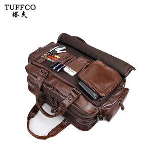 Véritable Cuir Hommes Classique D'affaires <span class=keywords><strong>Ordinateur</strong></span> Portable Grande <span class=keywords><strong>Serviette</strong></span> Pour Les Avocats - Product Image 6