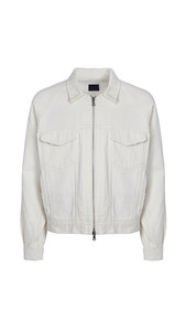OEM vende al por mayor precio <span class=keywords><strong>de</strong></span> fábrica logotipo personalizado dañado blanco Jeans chaqueta desgastada chaqueta <span class=keywords><strong>de</strong></span> <span class=keywords><strong>mezclilla</strong></span> con cremallera 088 - Product Image 3