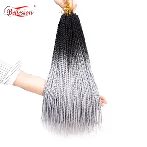 Vendita calda grossisti intrecciare i capelli treccia all'uncinetto jumbo-hair-braid twist