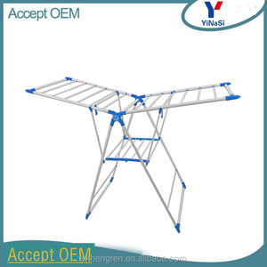 מתקפל רצפת עומד בגדי כביסה ייבוש מדפי ייצור - Product Image 4