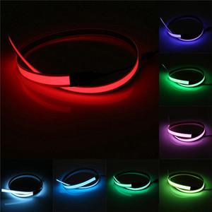 Blu/Verde/Arancio/Rosso/Viola/Giallo/Lime/Blu-Verde/Rosa/ bianco 2000mm X 20mm EL Nastro di Luce - Product Image 2