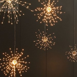 Batería colgante Starburst String Light 120 LED DIY fuegos artificiales cobre guirnalda de hadas <span class=keywords><strong>luces</strong></span> de <span class=keywords><strong>Navidad</strong></span> al aire libre centelleantes <span class=keywords><strong>luces</strong></span> de vacaciones - Product Image 1