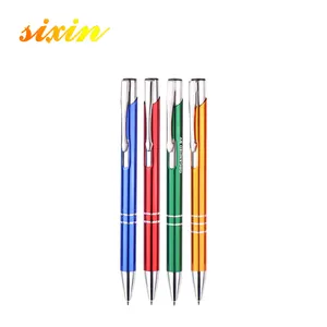 Роскошная рекламная металлическая шариковая ручка с логотипом, индивидуальная рекламная шариковая ручка, персонализированная подарочная ручка, производитель