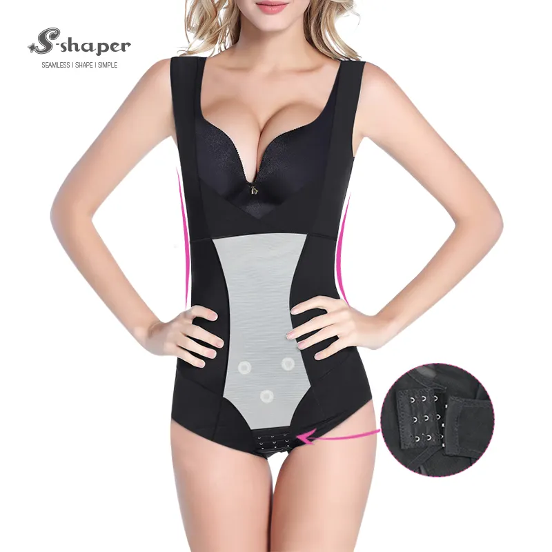S-SHAPER Germanium Energy Stone Slimming Magnetic Therapy Open Crotch Shapewear