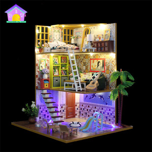 Cadeau pour enfant de 10 ans Maison miniature Jouet miniature Bricolage Artisanat Maison de poupée Meubles miniatures pour enfants - Product Image 2