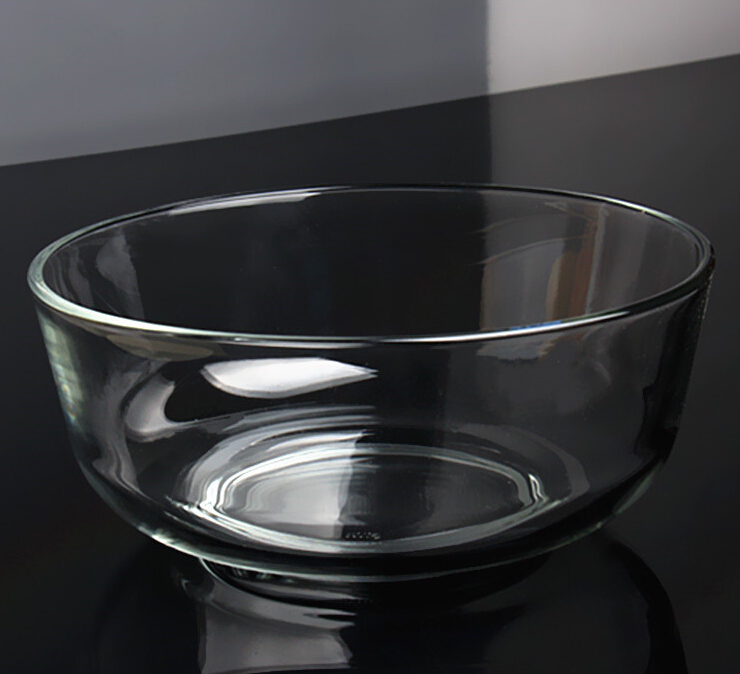 Slant Cut Glass Bowl,Glass Dessert bowl,Glass Terrarium glass salad bowl  with print