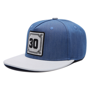 Sombrero de tela vaquera personalizado, 5 paneles, bordado, Logo Hip Hop, Snapback, venta al por mayor - Product Image 2
