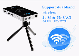 2017 d'origine led mini projecteur home cinéma C6 livraison full hd 4 k film home cinéma - Product Image 5