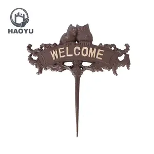 Nhà Máy Chuyên Nghiệp Bán Trang Trí Kim Loại Nghệ Thuật Antique Flower Vườn Stakes