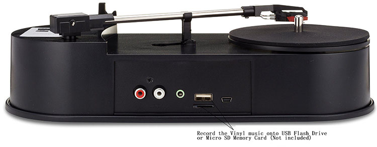 33/45 RPM Retro Professionele Vinyl Disc Muziek Platenspeler Draaitafel Converter Naar MP3 Tf-kaart/USB Draaitafel vinyl Schijven Speler