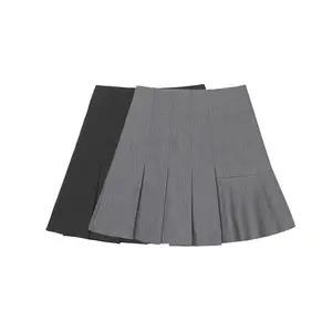 Minifaldas plisadas Kawaii para mujer, Falda corta de cintura alta por encima de la rodilla, uniforme escolar Sexy para estudiantes
