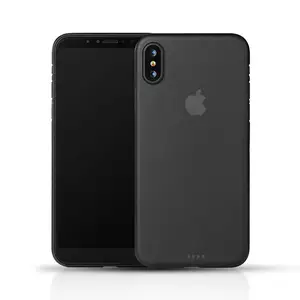 דק במיוחד Slim PP כיסוי חצי שקוף טלפון Caase עבור iPhone X XR XS MAS החדש דגם