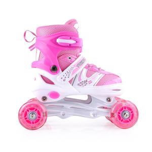 Papaison PU/PVC 4 bánh xe con lăn Giày trượt có thể điều chỉnh con lăn Inline Skate tốc độ Giày trượt - Product Image 4