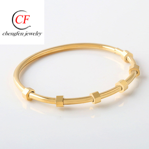 Chengfen New Gold Jewellery <strong>Bangles</strong> Designs Stainless Steel Gold <strong>Torque</strong> <strong>Bangle</strong> Turkish Jewelry <strong>Bangle</strong> - Product Image 2