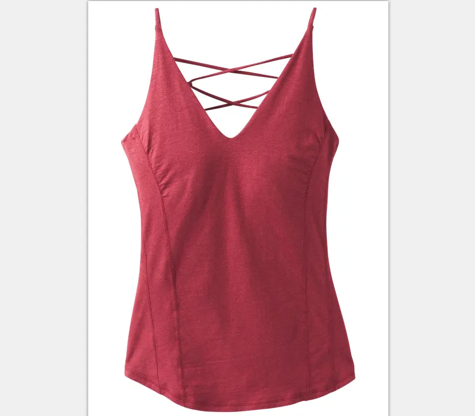 Top de yoga con espalda descubierta para mujer, camiseta sin mangas con sujetador incorporado, camiseta sin mangas para fitness y yoga, material de rayón 2022