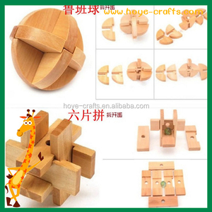 Puzzles en bois intelligents de type Ming Lock, puzzles en bois de type Lu Ban Lock - Product Image 3