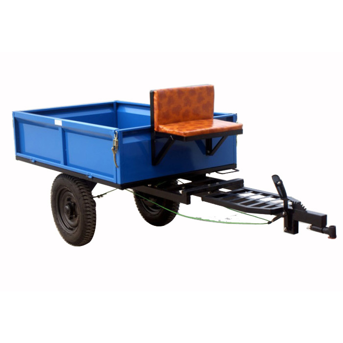 Китай поставщик сельскохозяйственных транспортных мини ходьбе 2 колесный трактор прицеп