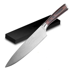 Mutfak bıçağı 8 inç şef bıçağı alman yüksek karbon paslanmaz çelik bıçak ergonomik saplı