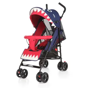 Nieuwe Shark Model Peuter Kinderwagen Wandelwagen Met 360 Graden Universele En Ophanging Wielen Multifunctionele Kinderwagen Vervoer