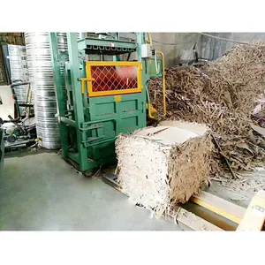 Machine de balage verticale de papier de déchets, pressage et collage de papier, à deux niveaux