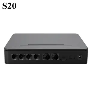 S20 Voip Pbx Met 4 Fxs/Fxo/Bri Poorten 20 Gebruikers Ip Pbx Yeastar S20