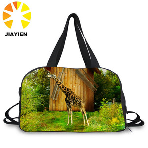3D impression de dessin animé promotionnel portable marque <span class=keywords><strong>voyage</strong></span> sac <span class=keywords><strong>en</strong></span> cuir - Product Image 4