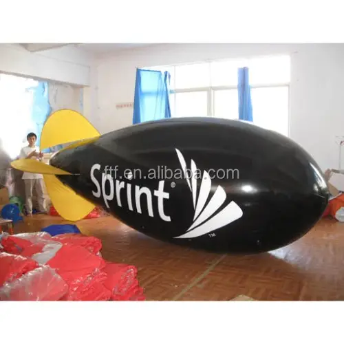 Barco aéreo inflable de tiburón volador, a la moda, gran barco aéreo de PVC para publicidad