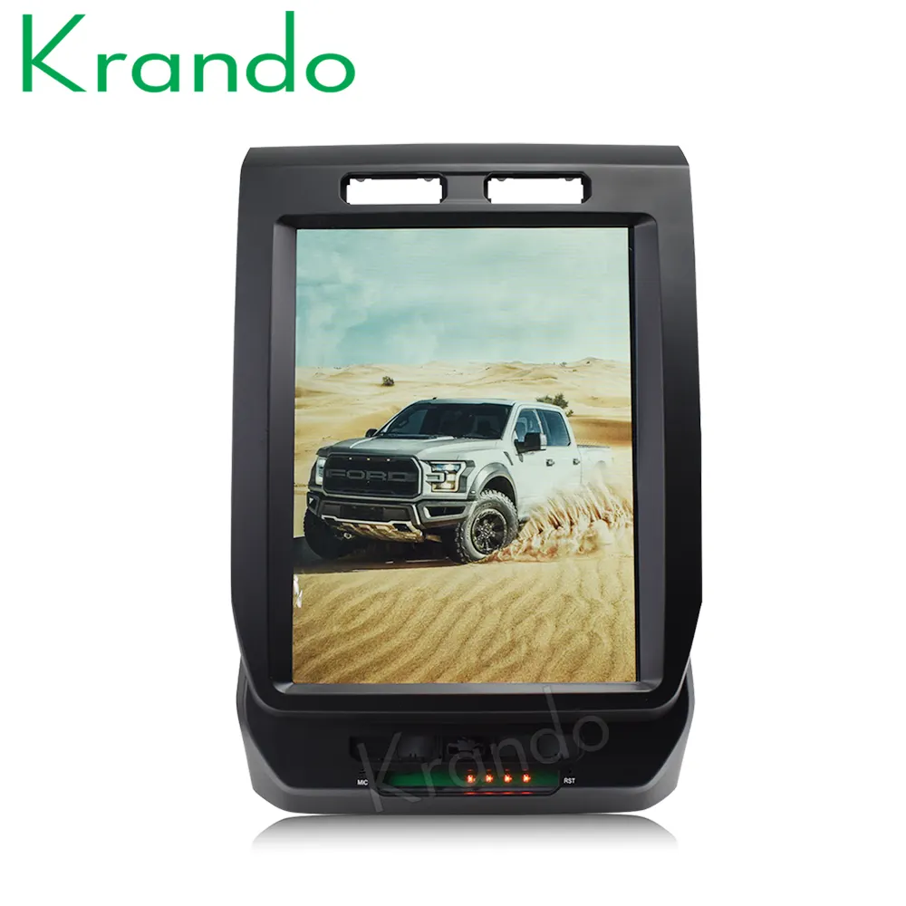 Krando 12.1 "8.1 संस्करण 4G रैम टेस्ला फोर्ड f150 के लिए खड़ी टेस्ला शैली ऑटो रेडियो कार डीवीडी नेविगेशन मल्टीमीडिया OBD2 KD-FV201