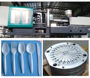 Ligne <span class=keywords><strong>de</strong></span> production moule en plastique biodégradable couteau <span class=keywords><strong>fourchette</strong></span> cuillère machine <span class=keywords><strong>de</strong></span> moulage par injection - Product Image 3