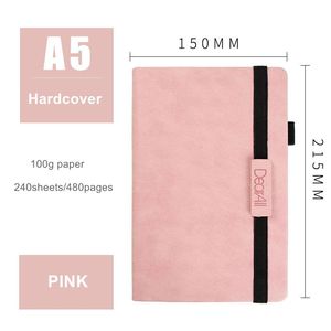 Diario de tapa dura de cuero PU personalizado A7, cuaderno de bolsillo de nuevo diseño con banda elástica y portalápices, <span class=keywords><strong>Agenda</strong></span> de diario - Product Image 6