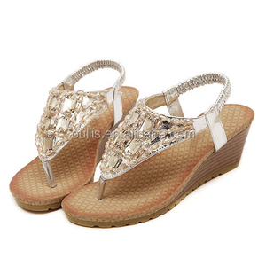 sandali delle signore fantasia 2015 confortevole <span class=keywords><strong>tacco</strong></span> <span class=keywords><strong>basso</strong></span> scarpe nuovo progettista - Product Image 4