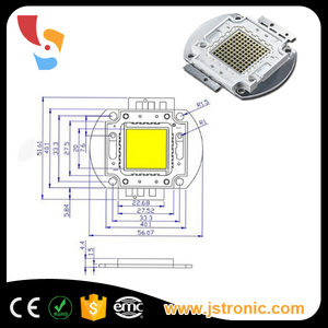 Alto potere 20 <span class=keywords><strong>w</strong></span> 30 <span class=keywords><strong>w</strong></span> 50 <span class=keywords><strong>w</strong></span> <span class=keywords><strong>100</strong></span> <span class=keywords><strong>w</strong></span> infrarossi 730nm 850nm 940nm ir ha condotto il modulo