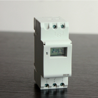 Sakelar Timer Digital yang Dapat Diprogram 220V AC 16A Din Rail Microcomputer Time Relay Kontrol Waktu Otomatis untuk Pompa Cahaya