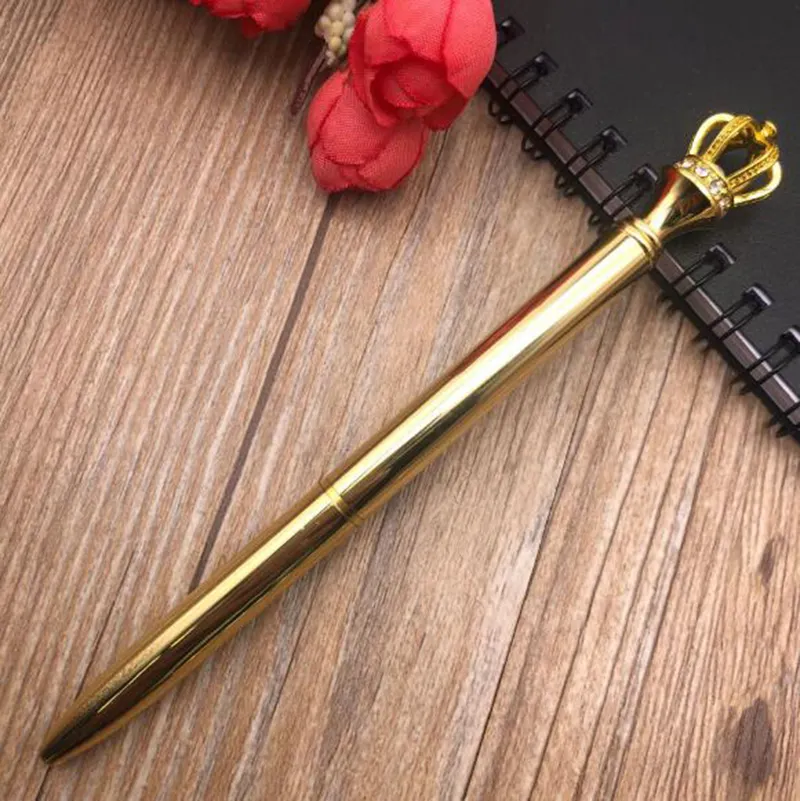 2022 גבוהה באיכות קידום מכירות לוגו מותאם אישית עט כדורי יוקרה Fashional כתר עט