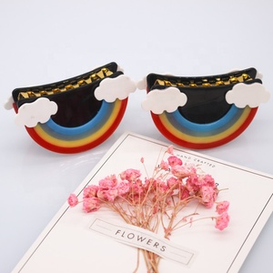 جميل اليابانية نمط الفك كليب قوس قزح سحابة المعادن مخلب شعر للبنات/النساء - Product Image 5