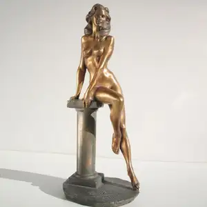 Tuin Decoratie Bronzen Naakt Dame Dansen Beeldjes Sculptuur