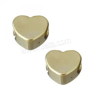 heart shape brass jewelry beads in bulk