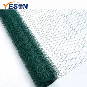 Hot venda por atacado PVC revestido hexagonal malha de arame galvanizado de frango