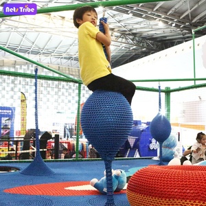 Équipement de terrain de jeu intérieur doux extérieur commercial pour balançoire d'escalade en bois pour enfants d'âge préscolaire avec occasion de jardin - Product Image 5