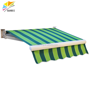 Alto grado blanco recubierto de aluminio reforzado patio <span class=keywords><strong>toldo</strong></span> de la lluvia, lluvia, balcón Canopy con brazo A05 - Product Image 1