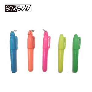Stasun Mini Huỳnh Quang Highlighter với Keychain Clip Mini Highlighter y tá bút Fancy Mini Highlighter Set với Key chian - Product Image 3