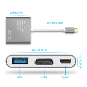 <span class=keywords><strong>USB</strong></span>-<span class=keywords><strong>C</strong></span> <span class=keywords><strong>HDMI</strong></span> Adapter per Nintendo Switch supporto Funzione di Stazione Dex/Tipo <span class=keywords><strong>C</strong></span> <span class=keywords><strong>USB</strong></span> al Convertitore di <span class=keywords><strong>HDMI</strong></span> hub per Nintendo interruttore - Product Image 3