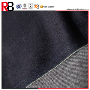 <span class=keywords><strong>Tissu</strong></span> denim tissé teint en fil 12s 9oz noir 98% coton 2% élasthanne pour jeans - Product Image 2