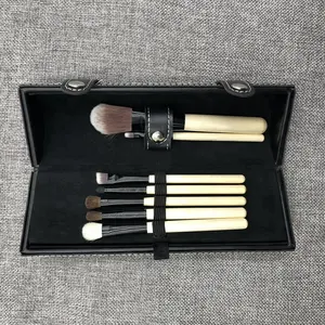 Trang Điểm Thương Hiệu 9PCS 8PCS Bàn Chải Màu Nâu Trang Điểm Bàn Chải Bộ Bao Bì Thùng Kit Với Gương