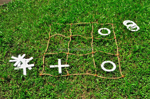 Divertente Gioco del Tris Gigante in Legno con Corda per Giardino - Product Image 5