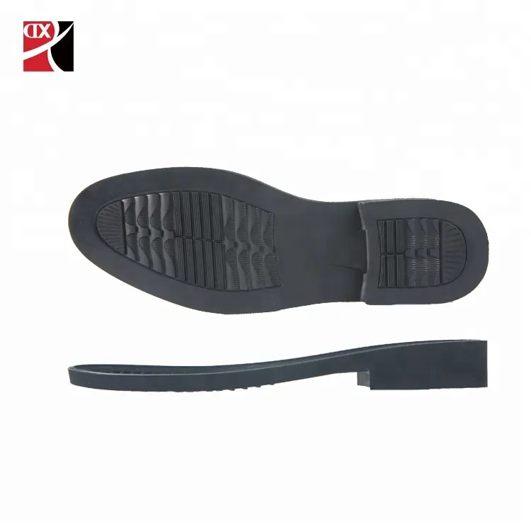 Shoe sole maker custom sale men's comfortable round head black rubber business shoe sole