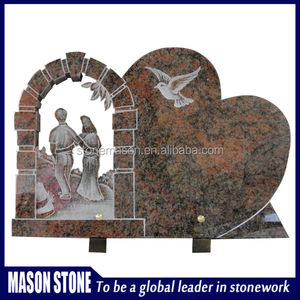Grabado placas conmemorativas con <span class=keywords><strong>monumento</strong></span> en forma de corazón rojo humano - Product Image 1